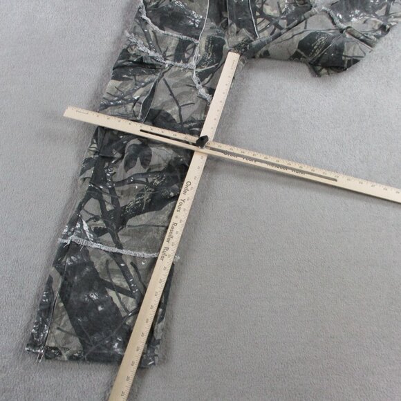 KGYA Camo Pants Womens Small Boyfriend Cargo Y2K Baggy Utility AOP Straight Leg - Picture 8 of 13